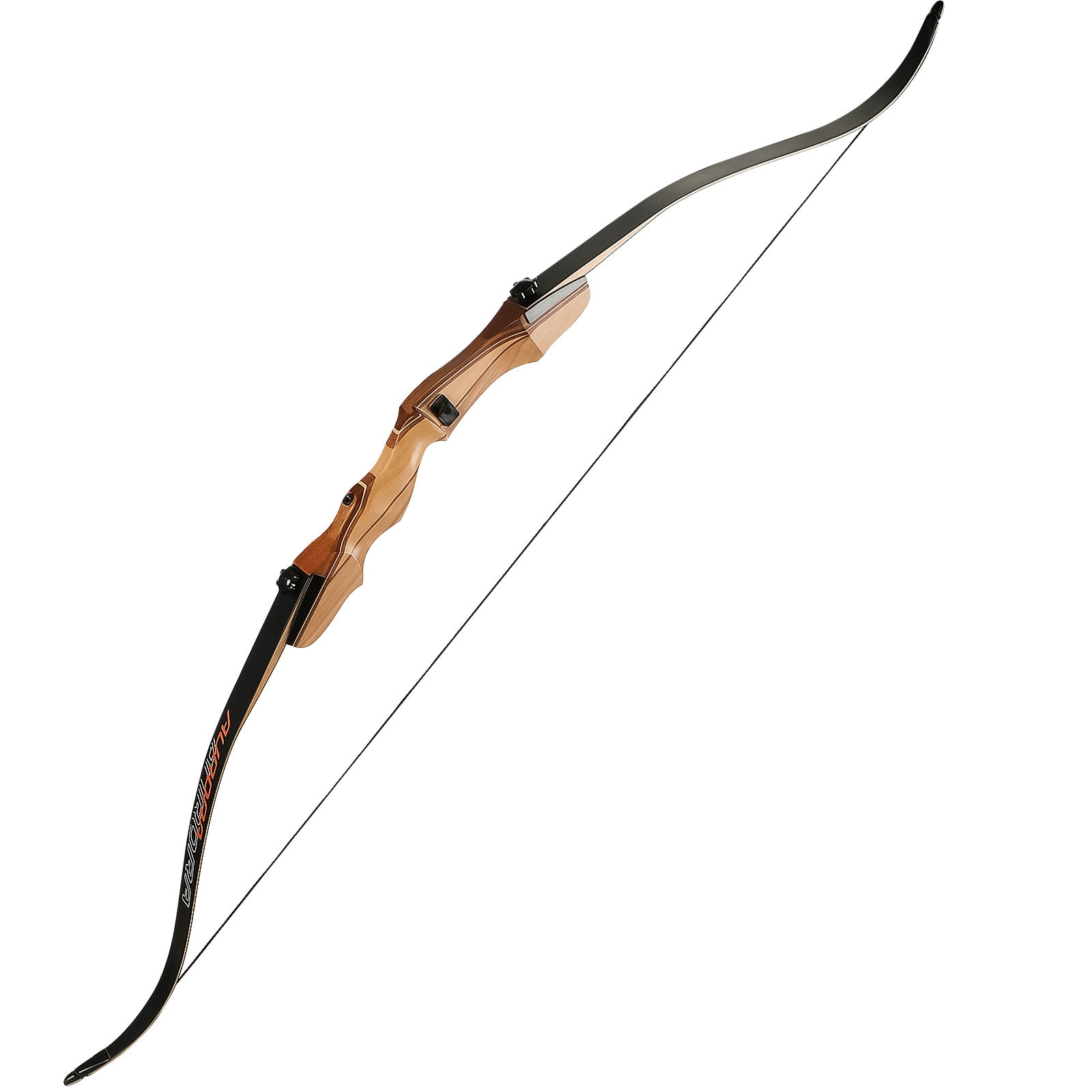 Toparchery Arc Recurve Démontable 60" En Bois Pour Chasse Et Cible - Droitier/Gaucher - 25-50 Lbs