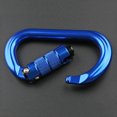 thumbnail image 2 of Mousqueton en Alliage d'Aluminium Ultraléger 25KN Autobloquant - Pince Rapide Forgée de Qualité Aérienne pour Vis de Portail pour Escalade Extérieure, Rapprochement, Canyoning, Sac à Dos et Accessoire d'Équipement, Bleu (61mm, 79-86g), 2 of 6