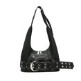 thumbnail image 2 of BotaniNest Shoulder Large Capacity Cool Girl Shoulder Adjustable Strap Belt Buckle Handbag Commute Travel Shopping Tote, 2 of 7
