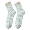 thumbnail image 1 of Chaussettes d'Hiver Moelleuses, Chaudes et Duveteuses, Chaussettes Montantes, Chaussettes de Sommeil, Chaussettes Pantoufles pour Femmes, 1 of 10