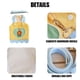 thumbnail image 3 of Arnés de chaleco para perro con juego de correa, correas de parche de tela bordadas, ropa para cachorros de perros pequeños, malla suave y transpirable (con cuerda de remolque), 3 of 6