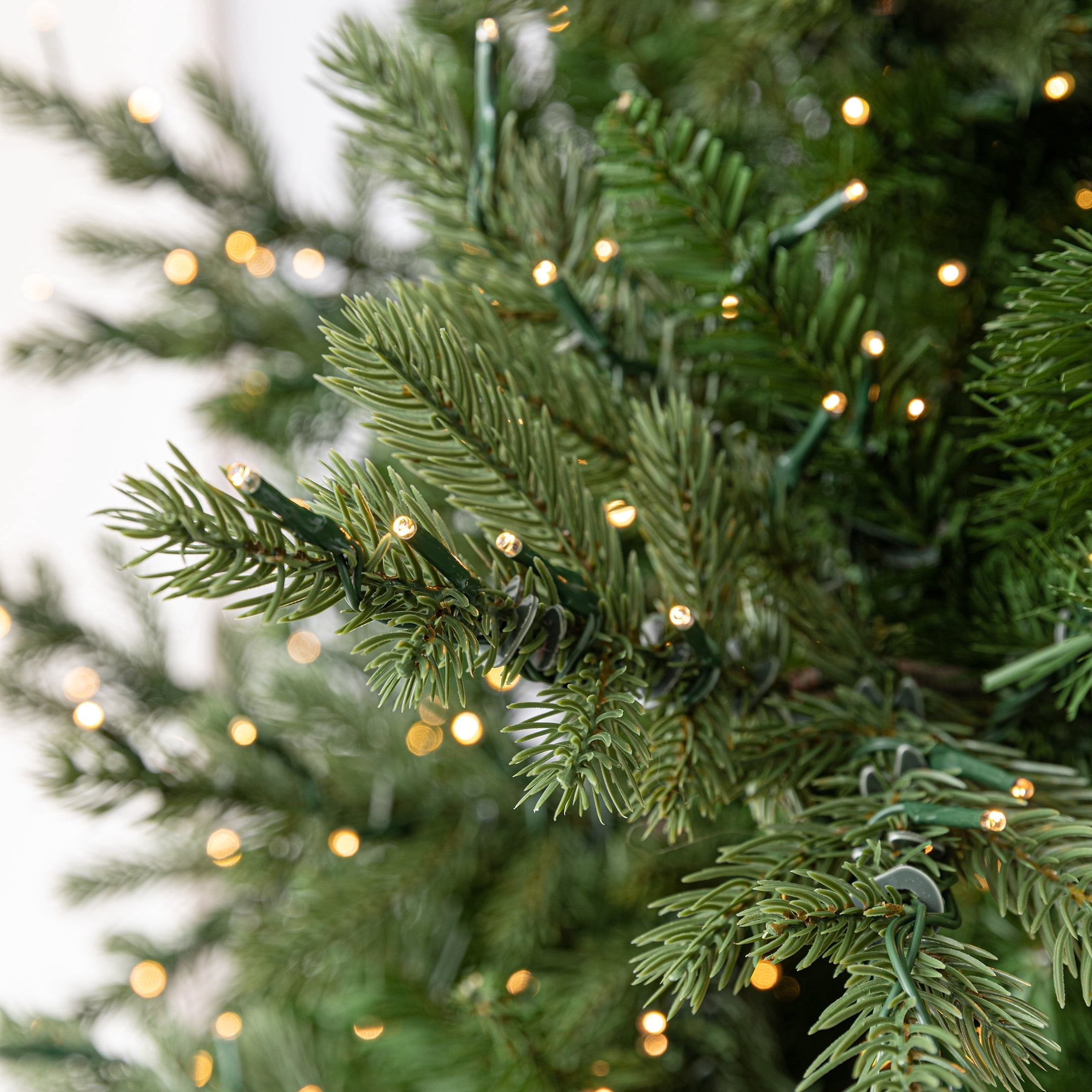 My Texas House 7.5' Pre-Lit Grand Spruce Green Artificial Christmas Tree with LumaDazzle Color-Changing Twinkle LED Lights, Quick Set, and Stand