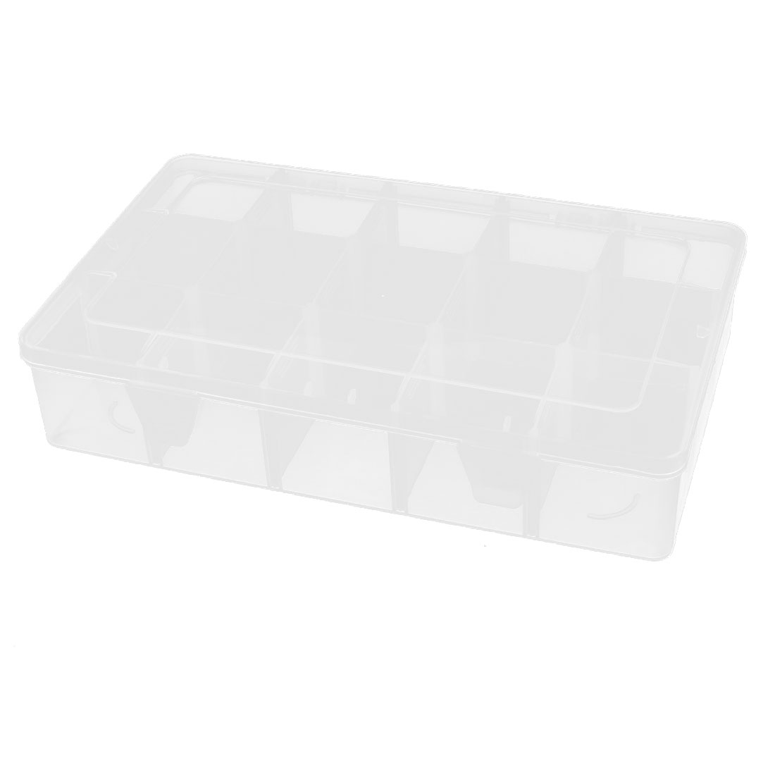 Plastic 15 Compartments Electronic Components Storage Box Case