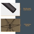 thumbnail image 6 of Sonerlic 10 x 6.5ft Outdoor Patio Rectangular Table Umbrella with Hand Crank and Push Button Tilt for Deck, Poolside and Garden,Taupe, 6 of 9