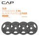 thumbnail image 3 of Discos de pesas estándar CAP Barbell de 5 lb, paquete de 4, 3 of 8