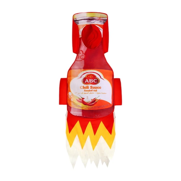 Disfraz de botella de salsa de chile para Halloween, cómodo disfraz de cosplay para fiesta y escenario. L XL