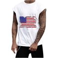 thumbnail image 1 of Hombres Moda Casual Impresión Suéter sin Mangas Cuello Redondo Tanque Deportivo, 1 of 4