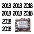 thumbnail image 2 of Confetti Year 2018 Black - Half Pound (8 oz) - CCL7270, 2 of 8
