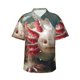 thumbnail image 1 of Fotbe Colorful Axolotl Underwater Camisa Hawaiana para Hombre Unisex – Camisa Casual de Verano con Botones de Manga Corta de Algodón y Lino,Small, 1 of 7
