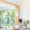thumbnail image 4 of Plug In Pendant Light Fixtures Nordic Style Dining Room Kitchen Island Metal White Kitchen Island Pendant Lighting Plug In Hanging Lamp, 4 of 4
