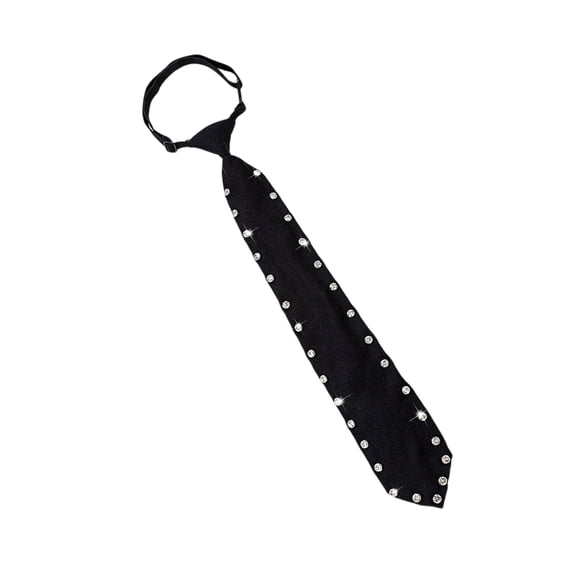 Versatile Pre-tied Uniform Black Ties Crystal Girls School Uniforms Accessories Adjustable Preepy Look School Suit