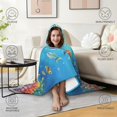 thumbnail image 4 of Ocean Dolphin Wearable Blanket Hoodies for Women Men Adults Dolphin Lovers Soft Plush Colorful Oceans Dolphins Hooded Blankets for Office Bedding Decor Birthday Gifts 50×60 Inch, 4 of 5