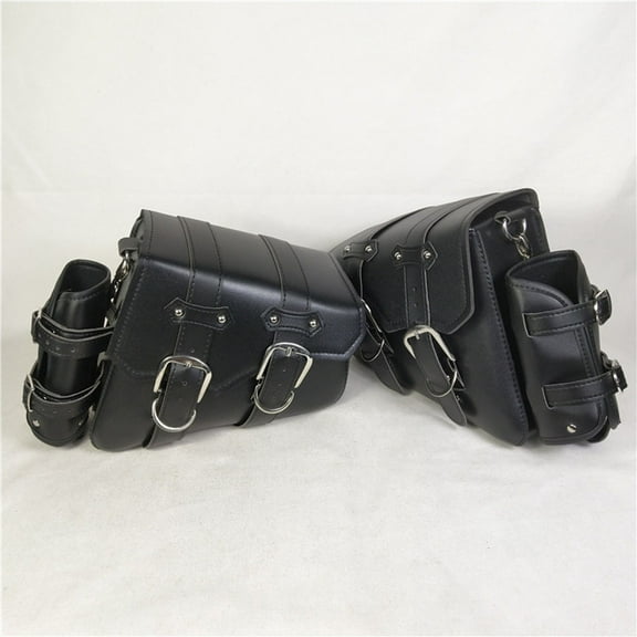 OUNONA  Cycling Accessories Motorcycle Handlebar Bag Saddle Side Black