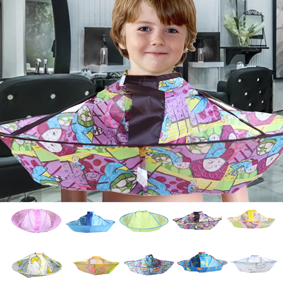 Travelwant Hair Cutting Cape Umbrella, Foldable Kids Haircut Cape