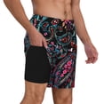 thumbnail image 2 of Daiia Paisley Mens Swim Trunks Swim Shorts Quick Dry Swim Shorts with Mesh Lining Pockets-XX-Large, 2 of 9