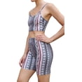 thumbnail image 2 of Daisy Del Sol Women's Crop Cami High Waisted Long Biker Shorts Yoga Athleisure Loungewear Co Ord Two Piece Matching Set, 2 of 5