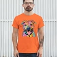 thumbnail image 3 of Tee Hunt Dean Russo Pets Art Pit Bull T-Shirt Everyone Has Best Dogs Men's Tee, Orange, Small, 3 of 5