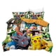 thumbnail image 1 of Juego de ropa de cama de Pokémon para niños, estampado 3D, figura de Anime, Pikachu, decoración familiar periférica, funda textil cálida para el hogar, juego de ropa de cama, 1 of 4
