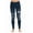 Medium Ripped Denim, variant on Just Love Denim Wash Ripped Jeggings for Women (Dark Ripped Denim, Large)