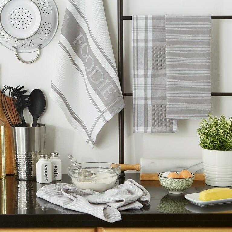 Design Imports 5-Piece Kitchen Towel & Dishcloth Set 