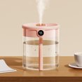 thumbnail image 4 of Humidificador de aire Humidificador de dormitorio de bajo ruido para viajes en interiores de automóviles (rosa) Tmvgtek Libre de BPA, 4 of 6