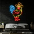 thumbnail image 4 of Glowneon Cowboy Chicken Neon Sign, Chicken Cowboy Led Sign, Animal Neon Light, Cowboy Led Light, 4 of 5