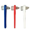 thumbnail image 1 of Denture Toothbrush Double-Head Plastic Handle False Teeth Brush Denture Supplies, 1 of 10
