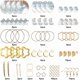 thumbnail image 2 of 1 caja para hacer 10 pares de aretes de concha natural. Kit de inicio. Incluye dijes de concha geométricos, conectores de joyería, anillos de unión y ganchos para las orejas., 2 of 9