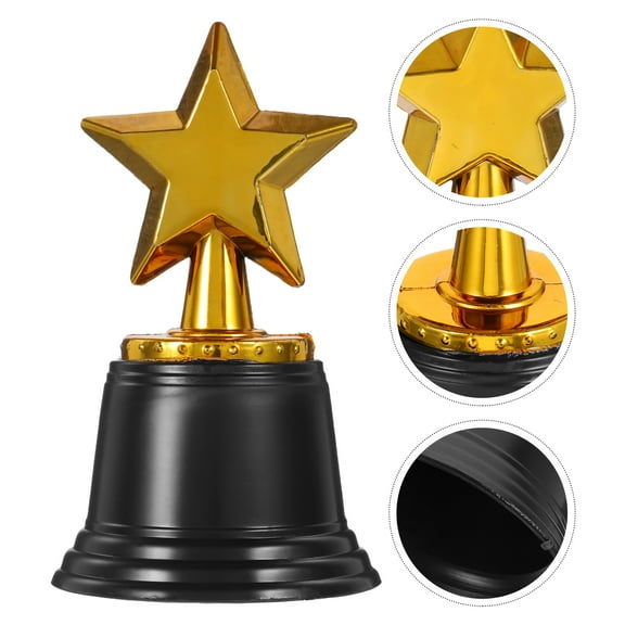 Homoyoyo award trophies Trophy Plastic Golden Guests Sports Banquets 4pcs