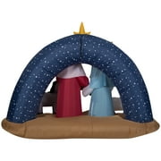 Airblown Snowy Night Nativity Inflatable