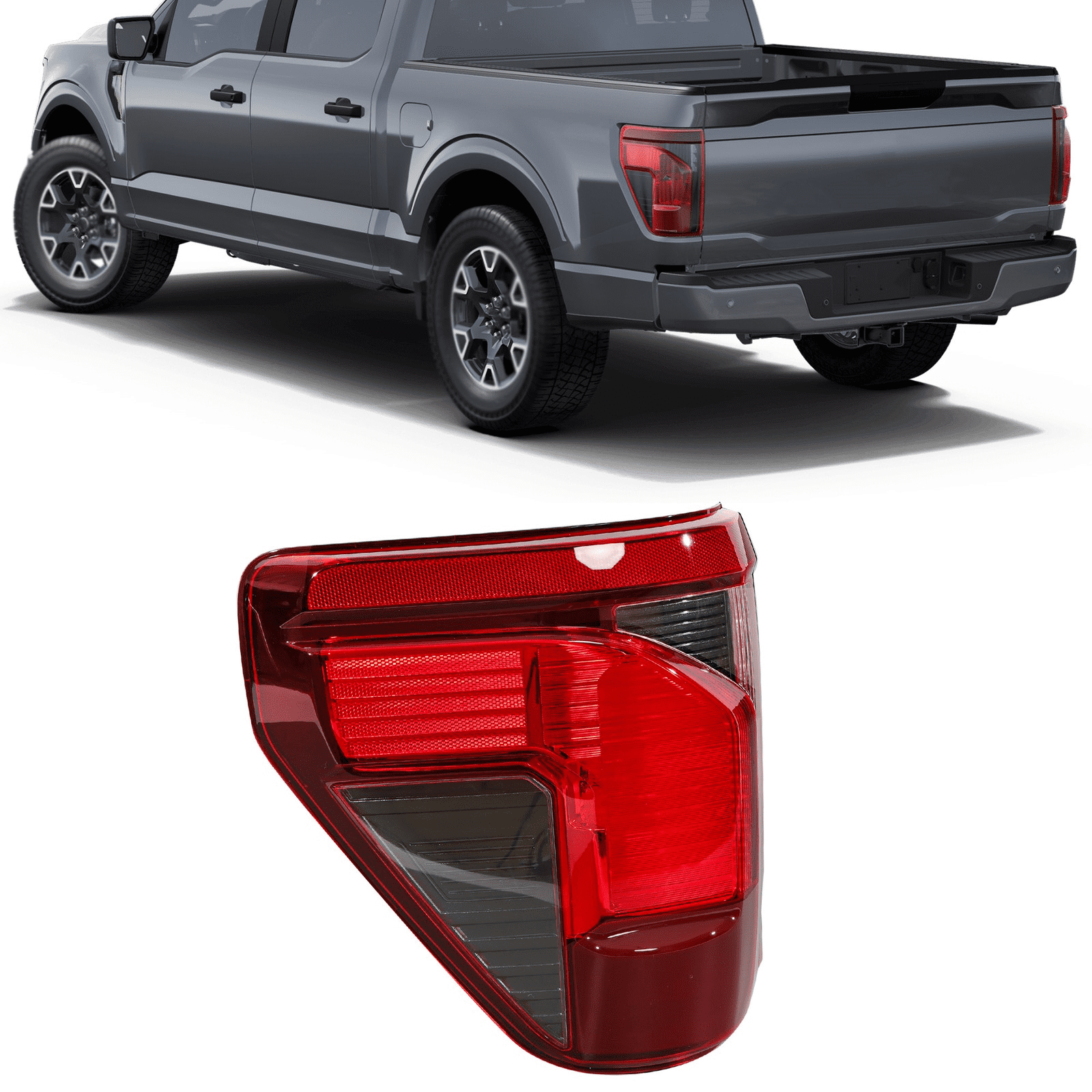 Top Gear Motors Tail Light for Ford F-150 2024–2025 Rear Left Driver Side Halogen Replacement Assembly
