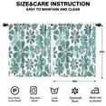 thumbnail image 2 of Blackout Kids Curtains,Teal Daisy Flower Pattern Childrens Insulated Curtains Set Of 2,Bedroom Essentials,Toddler Room Decor 52"x63", 2 of 5
