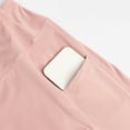 thumbnail image 6 of hlysgo Women's Leggings Yoga Shorts Tummy Control Elastic Waist Slim Fit Short Workout Gym Soft Comfort Shorts with Side Pockets Pink,XL, 6 of 6