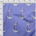 thumbnail image 3 of oneOone Cotton Jersey Bluish Violet Fabric Nautical Sewing Material Print Fabric By The Yard 58 Inch Wide, 3 of 6