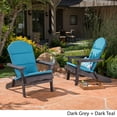 thumbnail image 3 of Christopher Knight Home Malibu Outdoor Acacia Wood Folding Adirondack Chairs with Cushions (Set of 2) by, 3 of 5