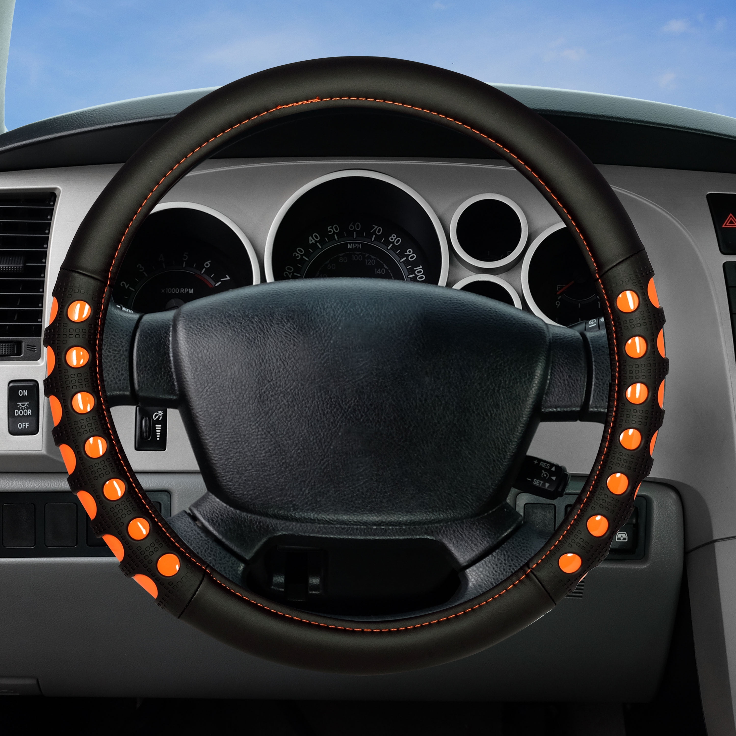 Luxury Driver Steering Wheel Cover Ergo Orange