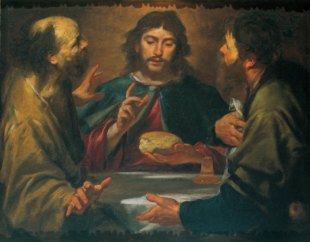 Assereto Gioacchino The Supper In Emmaus 17Th Century Oil On Canvas ...