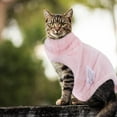 thumbnail image 4 of Nestingho Cat Winter Coat High Neck Reusable Pink Fleece Apparel for Training 1Pack, 4 of 6