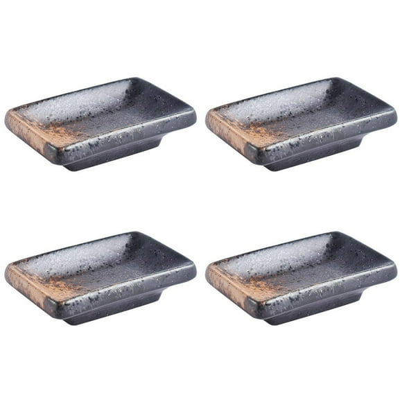 MasteelfCA 4pcs Japanese Dressing Dishes Soy Sauce Dishes Dipping Bowls for Home Restaurant