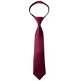 thumbnail image 1 of Spring Notion Boys' Satin Zipper Necktie Burgundy Medium, 1 of 4