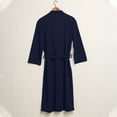 thumbnail image 6 of Hrsba Robe for Men,Solid Color V Neck 3/4 Sleeve Sleep Robe With Belt and Pockets Fall Bathrobe, 6 of 7