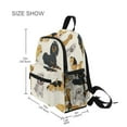 thumbnail image 3 of FORMRS School Backpack with Front Zippered Pocket 12" Student Travel Daypack, Beige Cartoon Dogs Pattern, 3 of 6