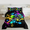thumbnail image 2 of Manfei Tennis Sport Bedding Comforter Set 2pcs, Graffiti Splash Twin Comforter Sets, Watercolor Tie Dye Bedding Set, Breathable Home Decor, 2 of 8