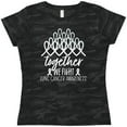 thumbnail image 3 of Inktastic Together, We Fight Lung Cancer Awareness Women's T-Shirt, 3 of 5
