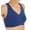 Navy, variant on Women's Valmont 1611 Zip Front Leisure and Sports Bra (Pink 44 B/C)