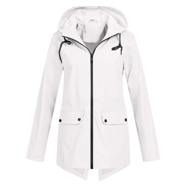 Birdeem Veste Décontractée pour Femmes, Extérieure, Grande Taille, à Capuche, Coupe-Vent, Ample