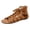 Brown, variant on Sandals for Women Casual Summer Open Toe Lace Up Gladiator Sandals Suede Cutout Cage Flats Ankle Wrap Back Zipper Roman Shoes
