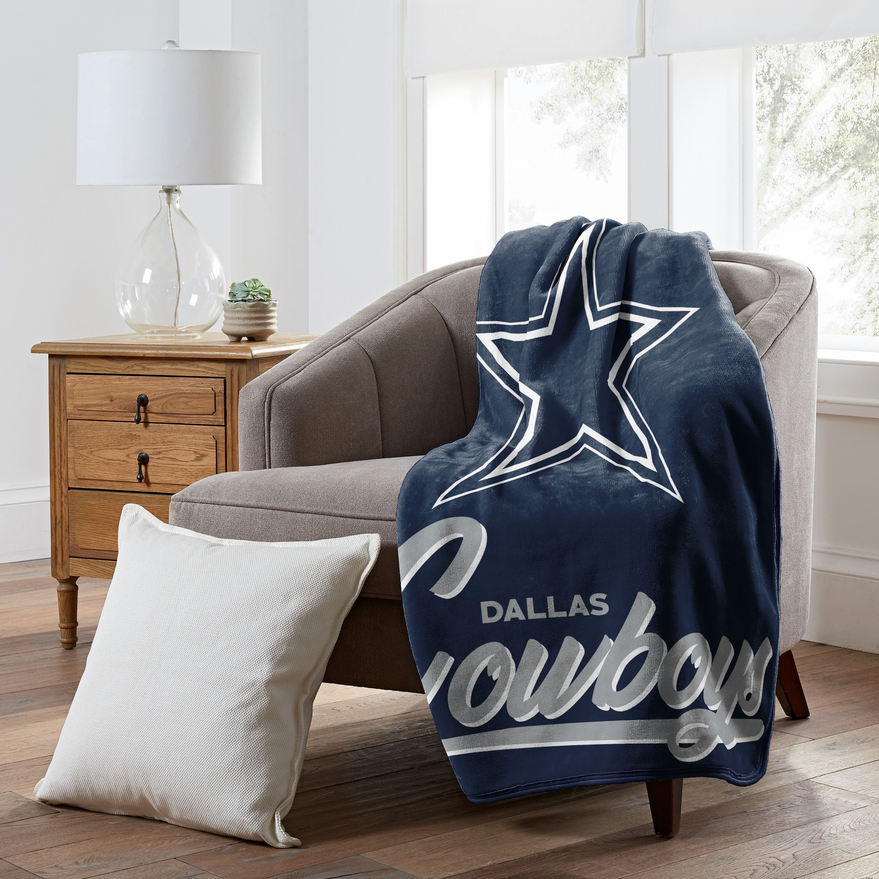 Dallas Cowboys NFL Signature Raschel Throw Blanket 50 x 60 Walmart