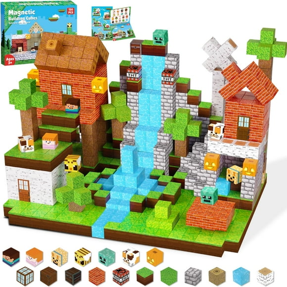 Bloques magnéticos GraceDuck 150 unidades Windmill Falls Homes