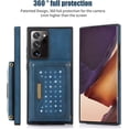 thumbnail image 2 of for Samsung Galaxy Note 20 Ultra 6.9" Crossbody Wallet Case for Women, Bling Glitter PU Leather Phone Case with RFID Blocking Card Holder Cover for Samsung Galaxy Note 20 Ultra SZ Blue, 2 of 18